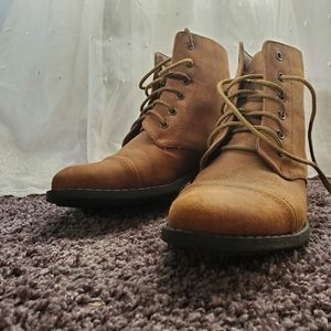 Light brown ankle booties